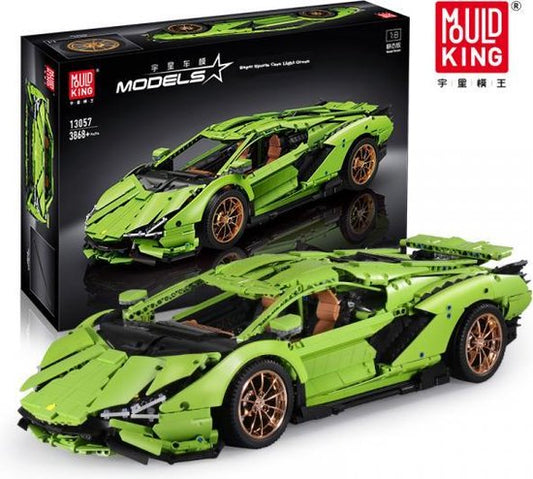 Mould King 13057S - Lamborghini Sian Groen