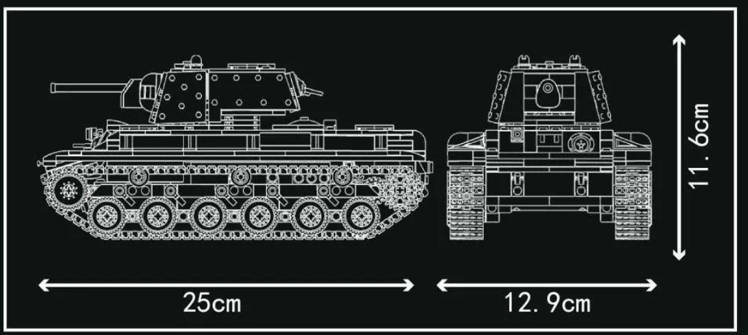 Mouldking 20025 - Tank KV-1