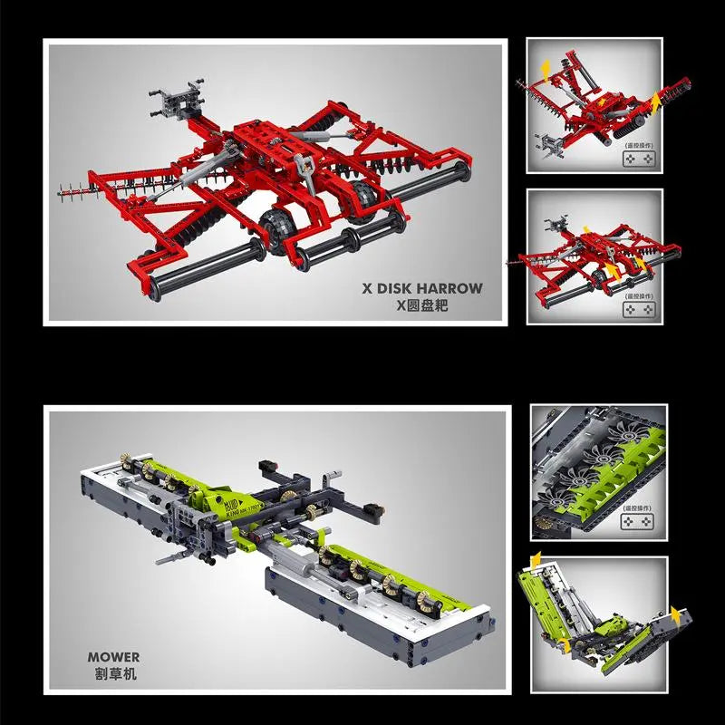 Mould King 17021 Tractor Aanhanger (4 in 1)